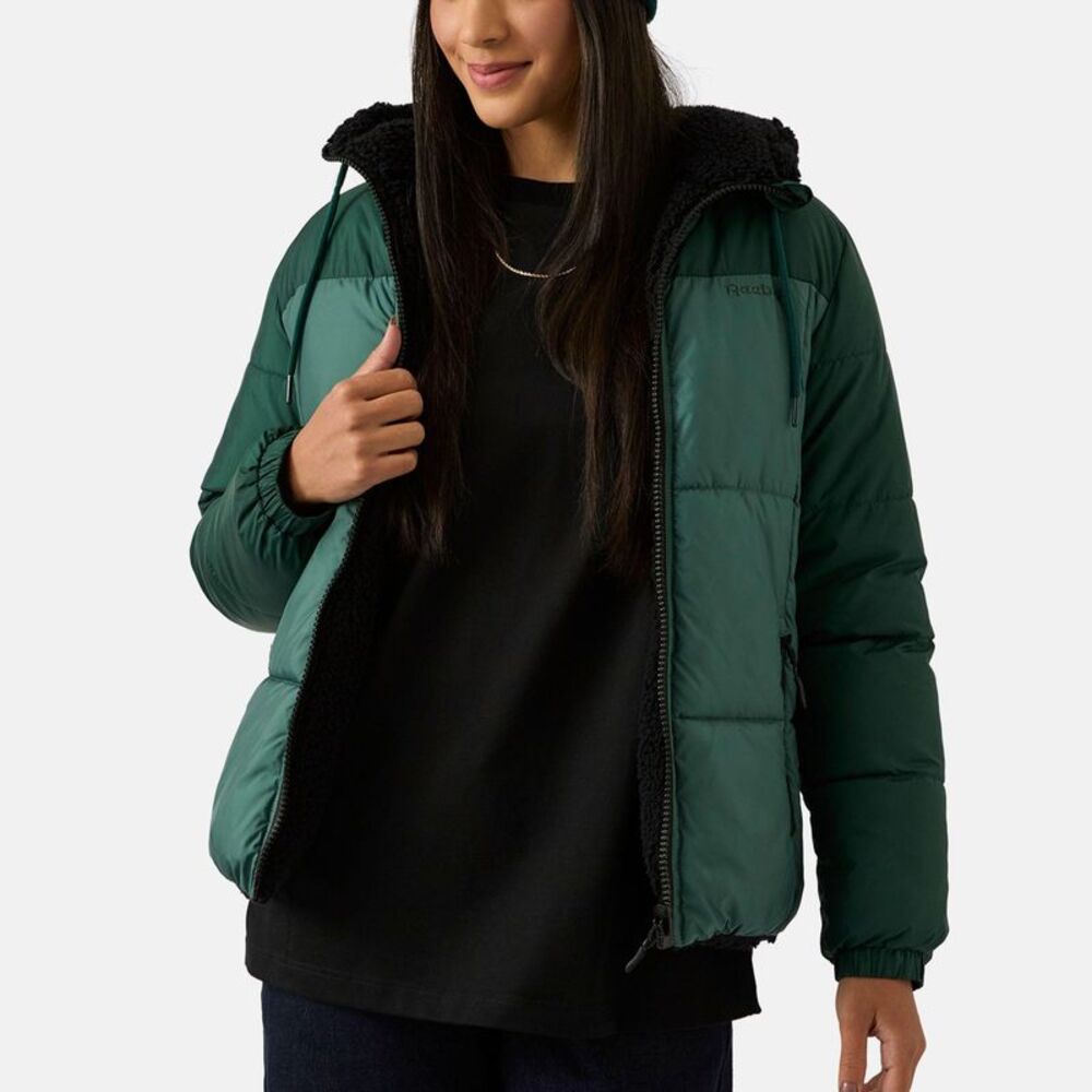 Reebok Womens/Ladies Sherpa Reversible Puffer Jacket / Hunter Green